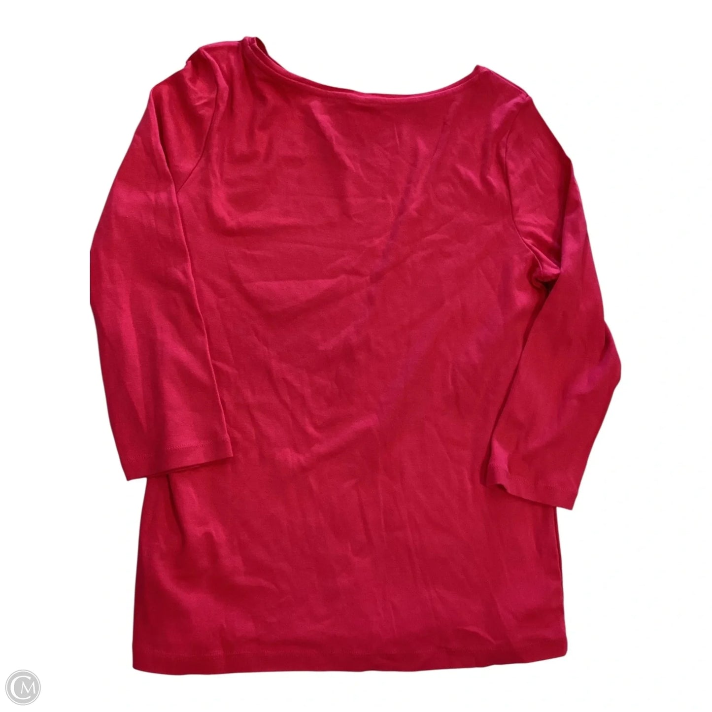 Top Long Sleeve Basic By Talbots In Pink, Size: M