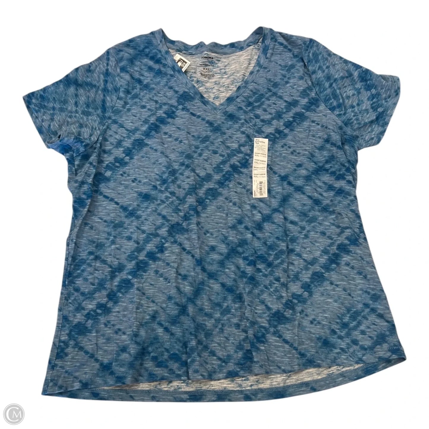 Top Short Sleeve By Sonoma In Blue, Size: Xxl