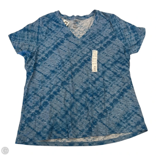 Top Short Sleeve By Sonoma In Blue, Size: Xxl