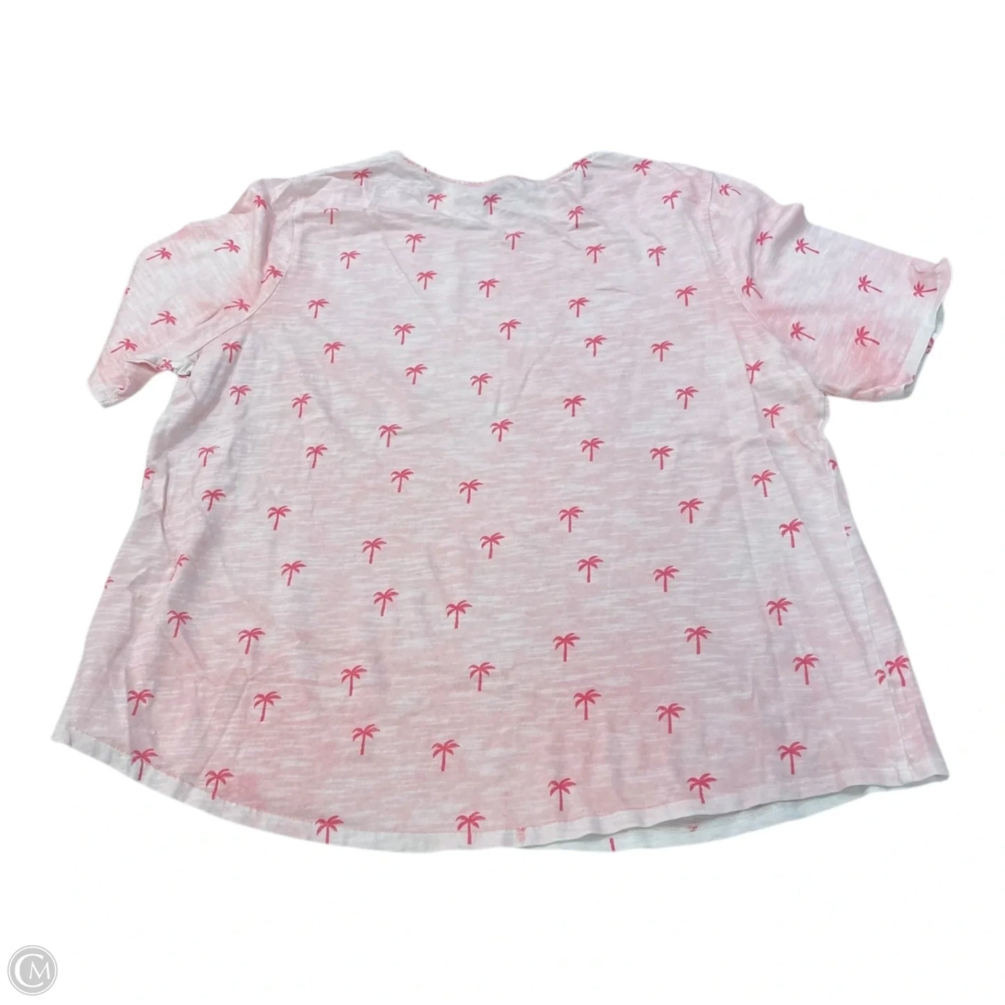 Top Short Sleeve By Chicos In Pink, Size: Xl