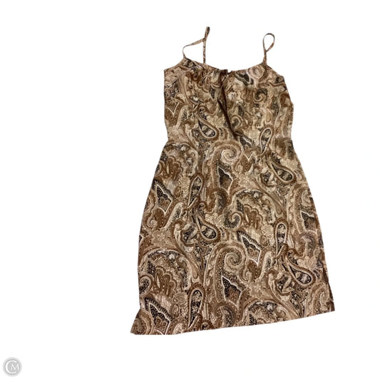 Dress Casual Short By My Michelle In Brown & Tan, Size: 12