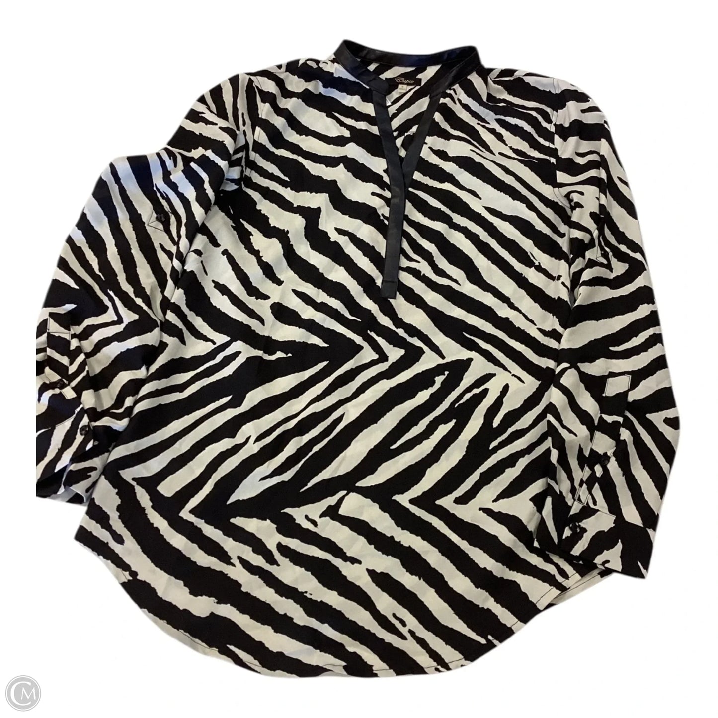 Top Long Sleeve By Cupio In Animal Print, Size: S