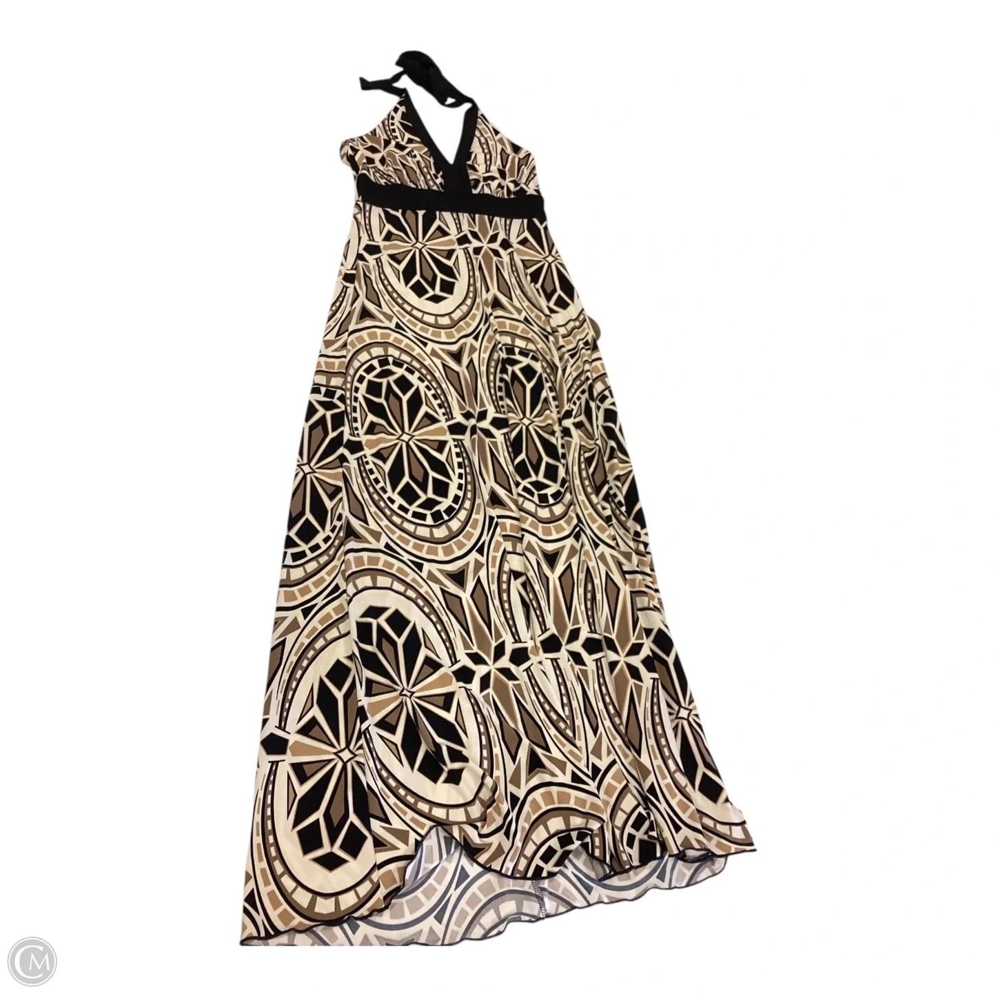 Dress Casual Maxi By Enfocus In Brown & Tan, Size: 6