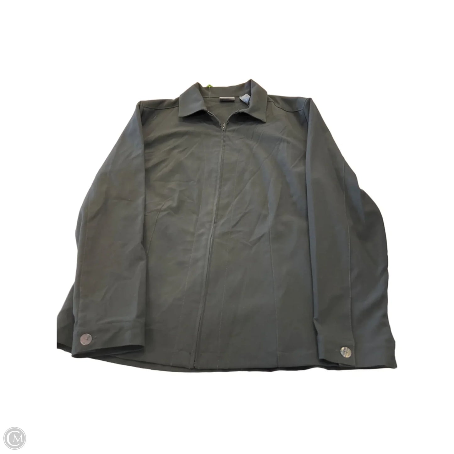 Jacket Shirt By Chicos In Black, Size: L