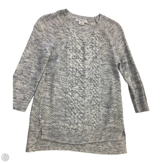 Sweater By Liz Claiborne In Blue & White, Size: M