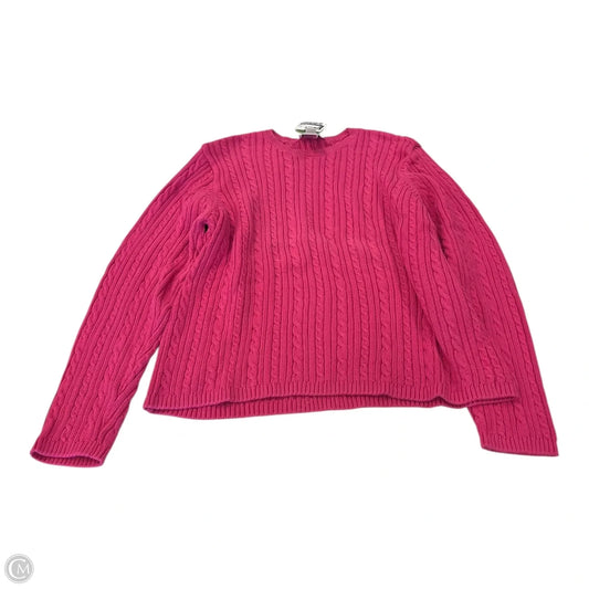 Sweater By Talbots In Pink, Size: Xl