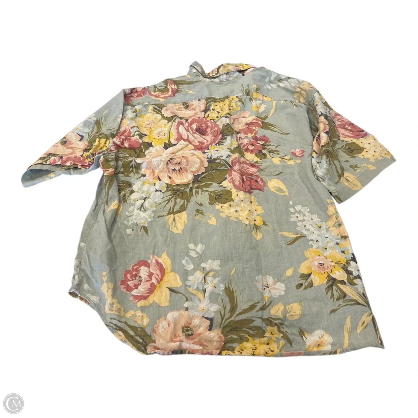 Top Short Sleeve By Cmc In Floral Print, Size: 14