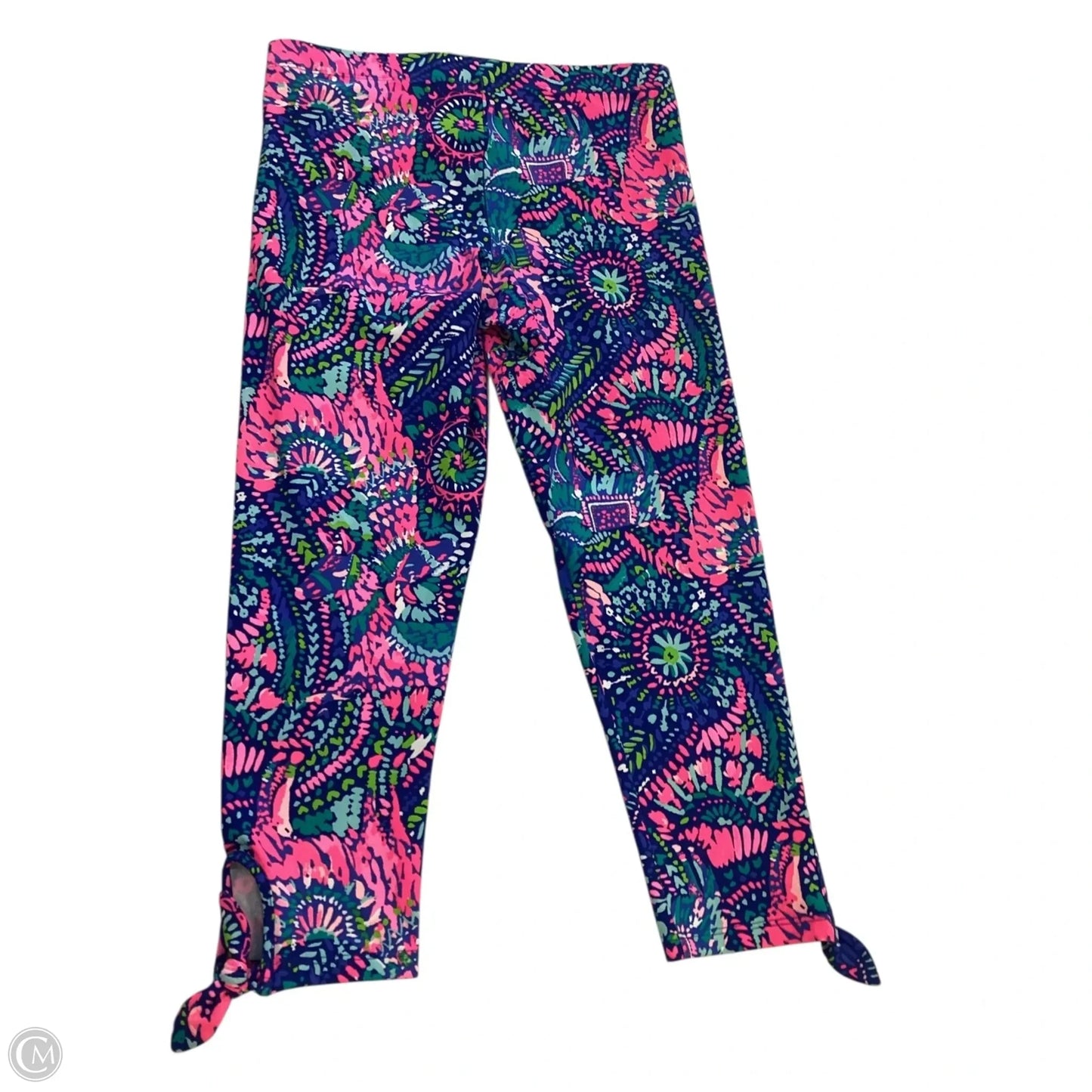 Pants Designer By Lilly Pulitzer In Blue & Pink, Size: Xl