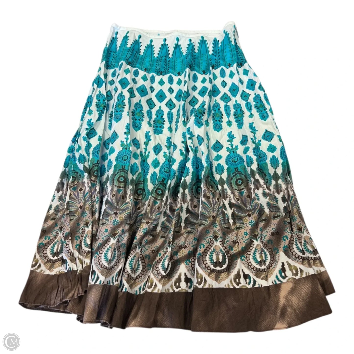 Top 3/4 Sleeve By Colleen Lopez In Tropical Print, Size: M