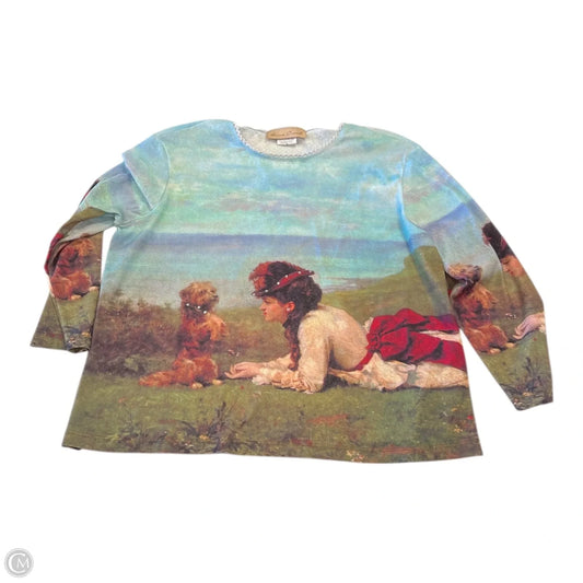 Top 3/4 Sleeve By Cmc In Multi-colored, Size: Xl