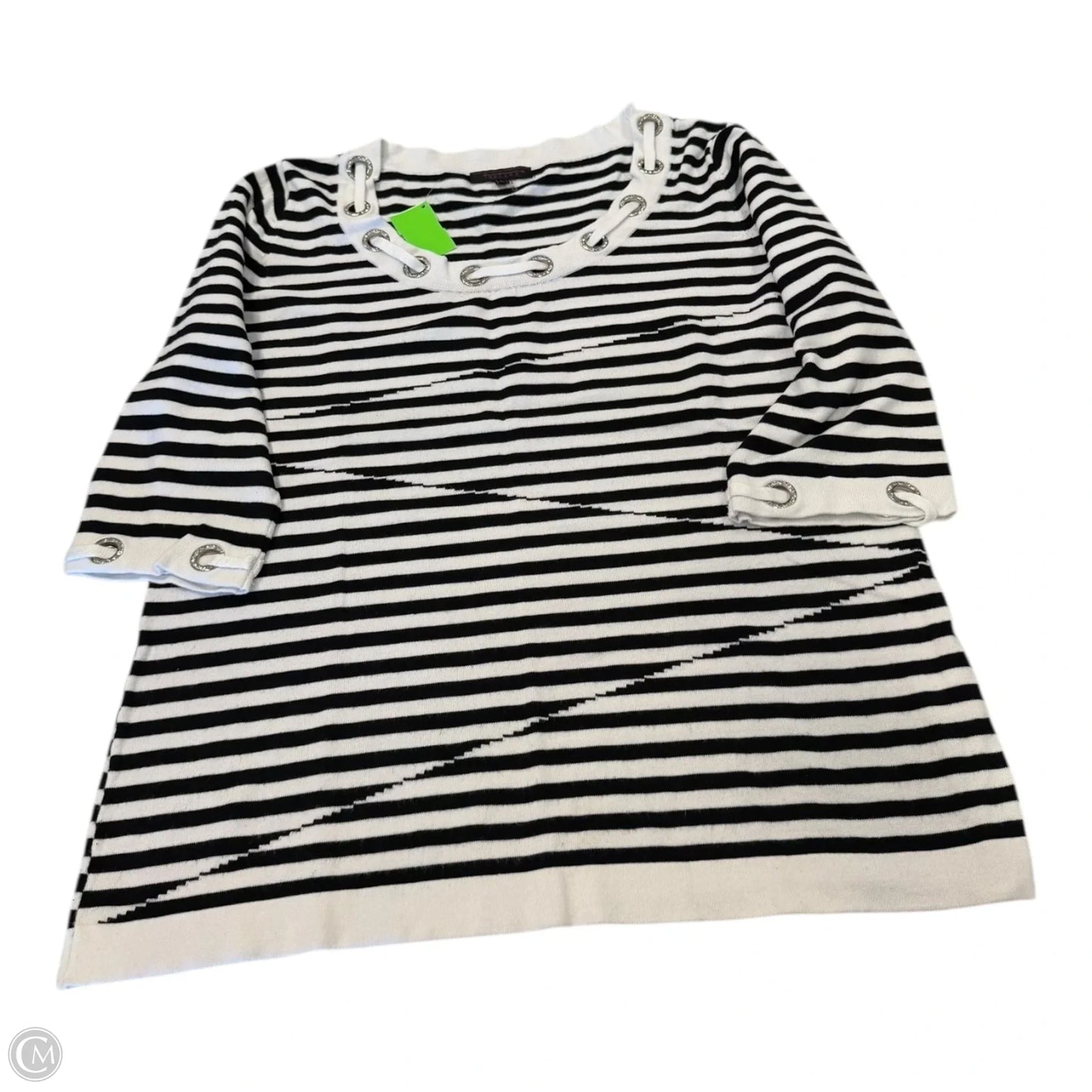 Top Long Sleeve By Cmc In Striped Pattern, Size: Xl