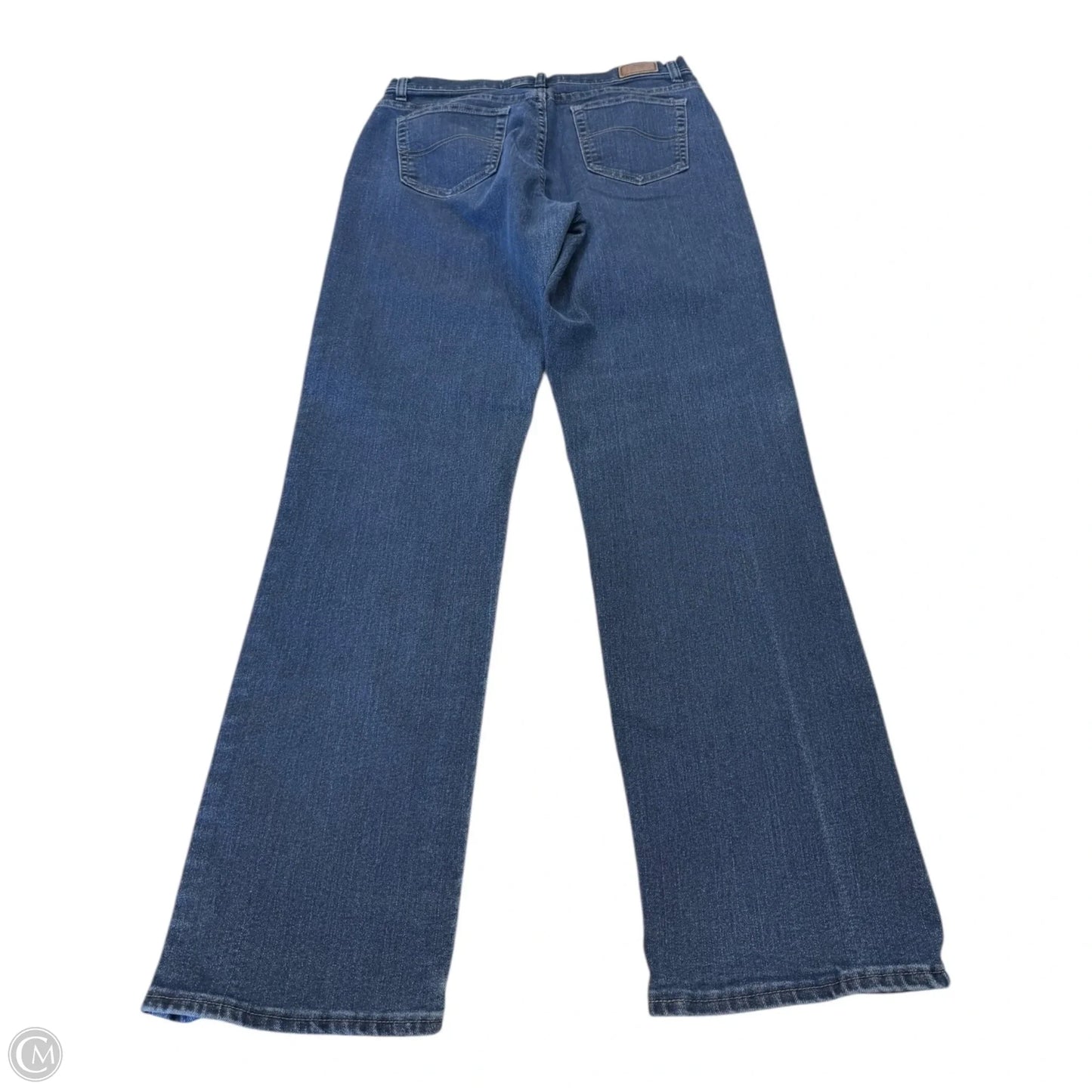 Jeans Straight By Lee In Blue, Size: 12