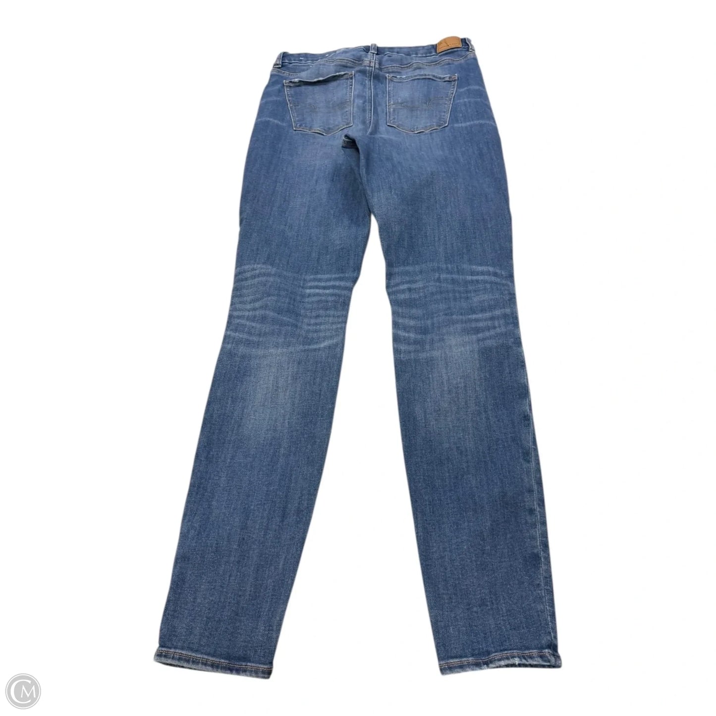 Jeans Straight By American Eagle In Blue, Size: 14