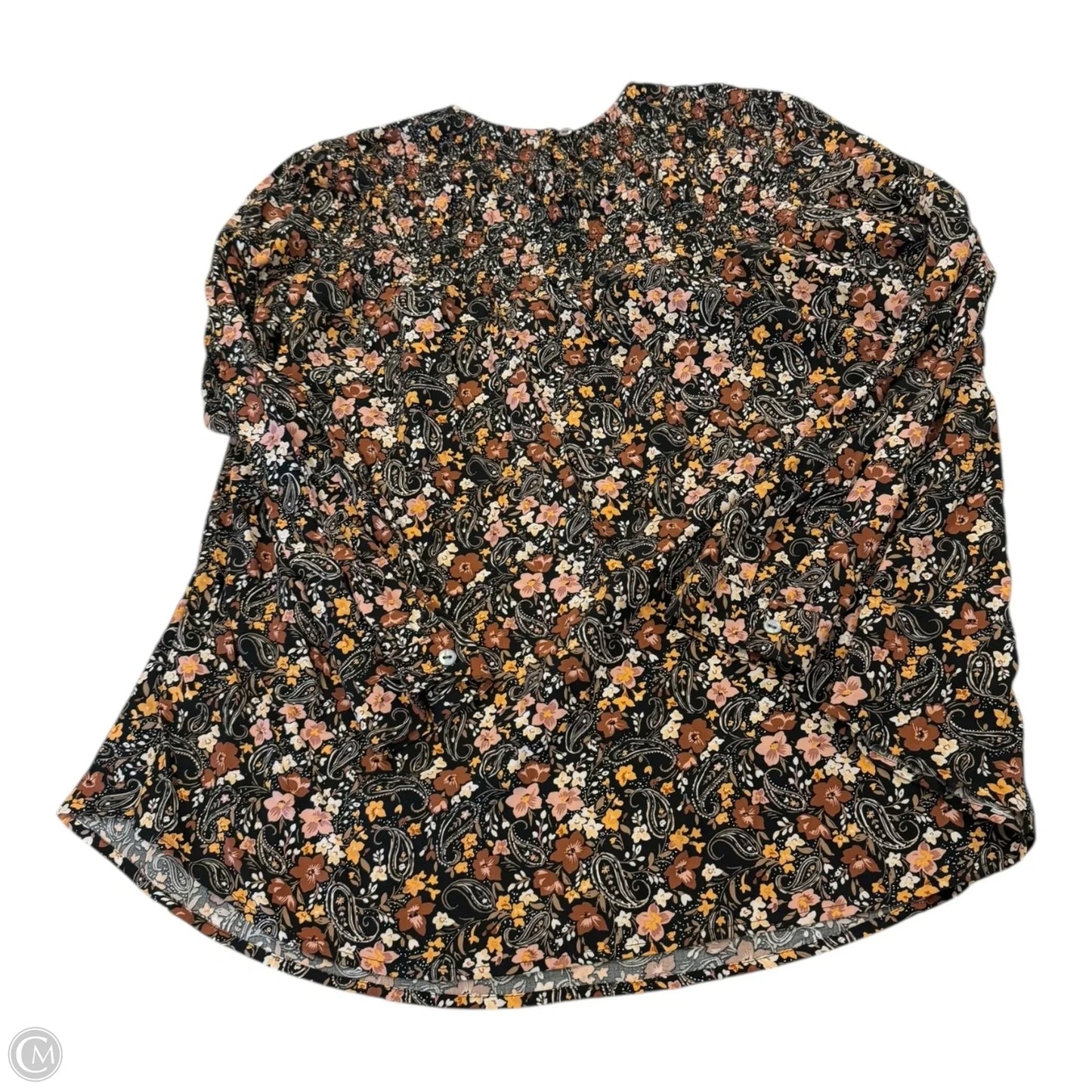 Top Long Sleeve By J. Jill In Floral Print, Size: S