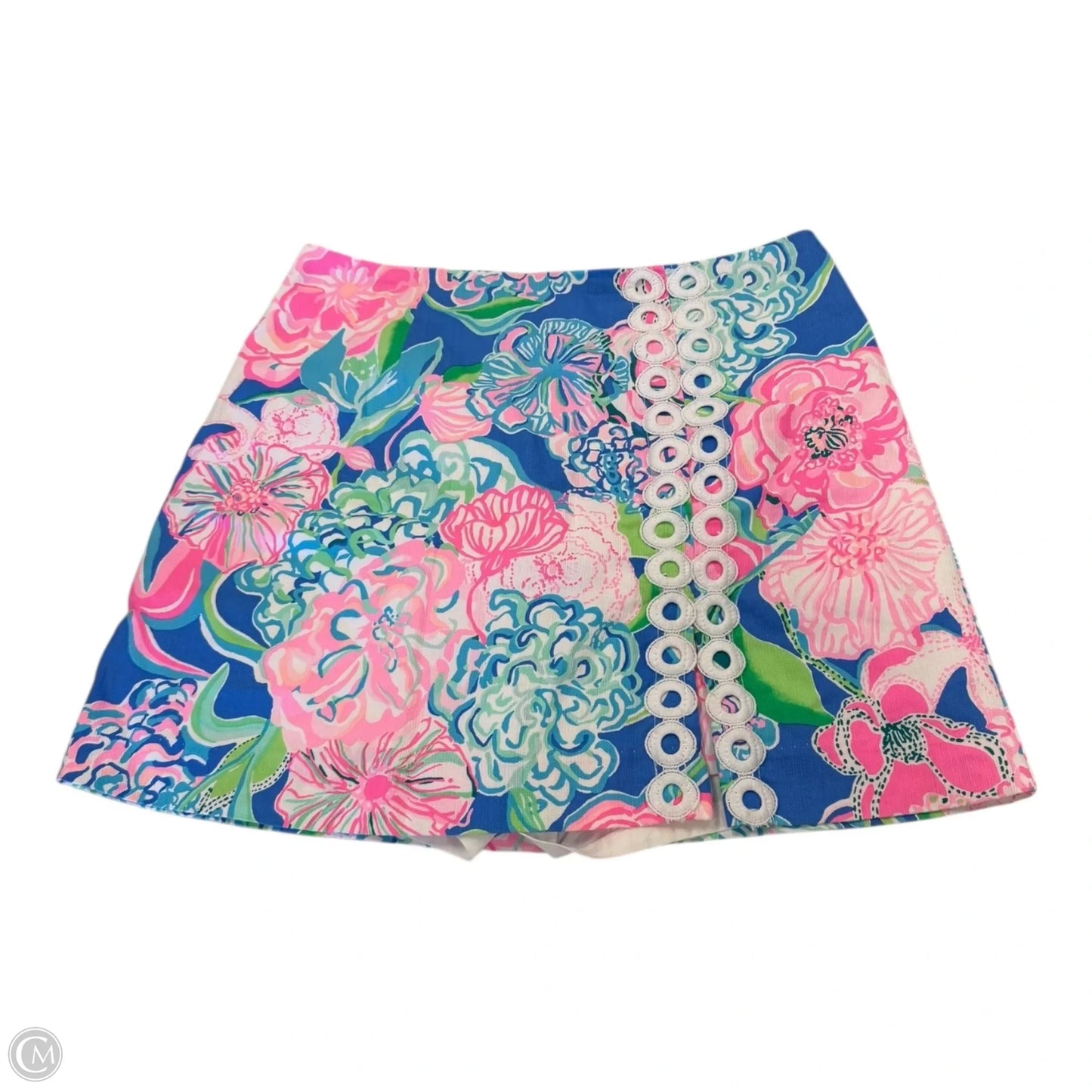 Skort Designer By Lilly Pulitzer In Blue & Pink, Size: 2