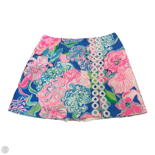 Skort Designer By Lilly Pulitzer In Blue & Pink, Size: 2