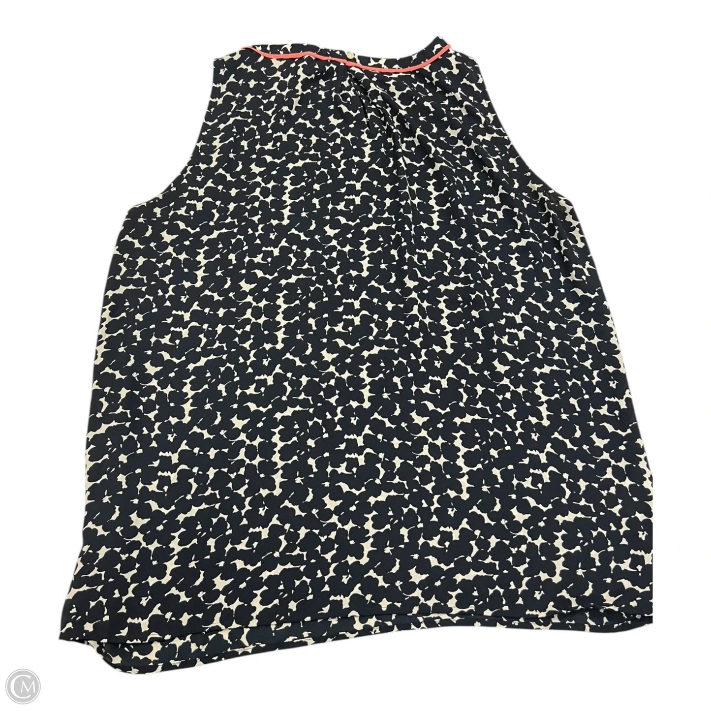 Top Sleeveless By Loft In Black & White, Size: M