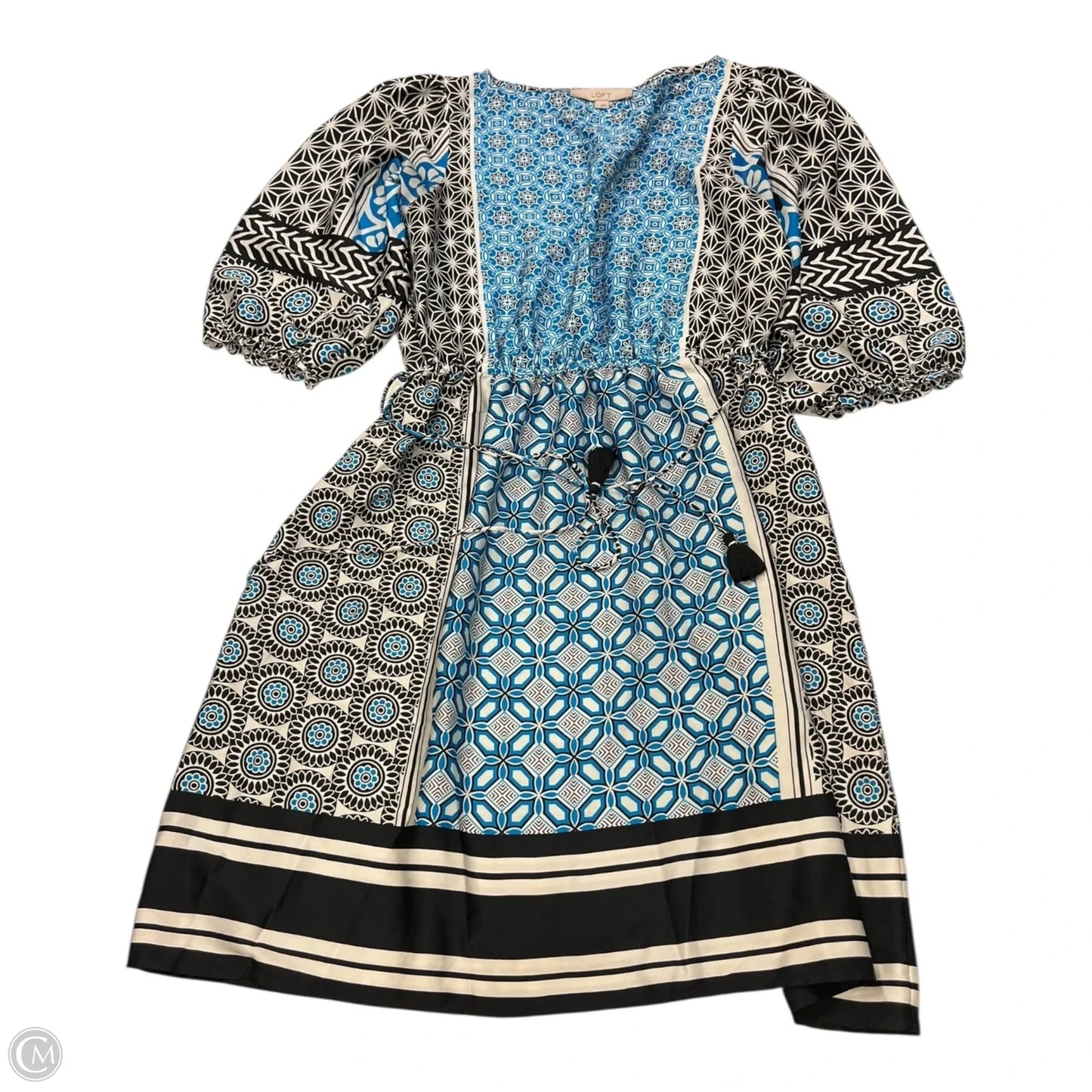 Dress Casual Short By Loft In Black & Blue, Size: S