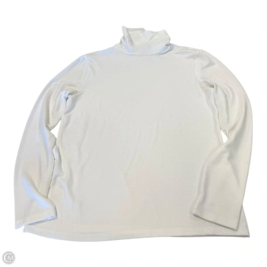 Top Long Sleeve By Banana Republic In White, Size: S