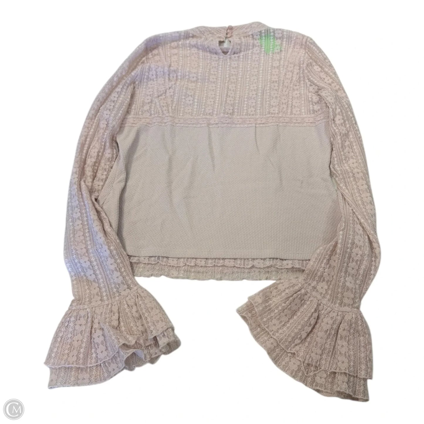 Top Long Sleeve By Free People In Pink, Size: L