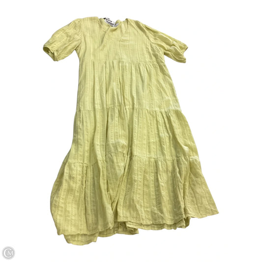 Dress Casual Midi By J. Jill In Yellow, Size: L