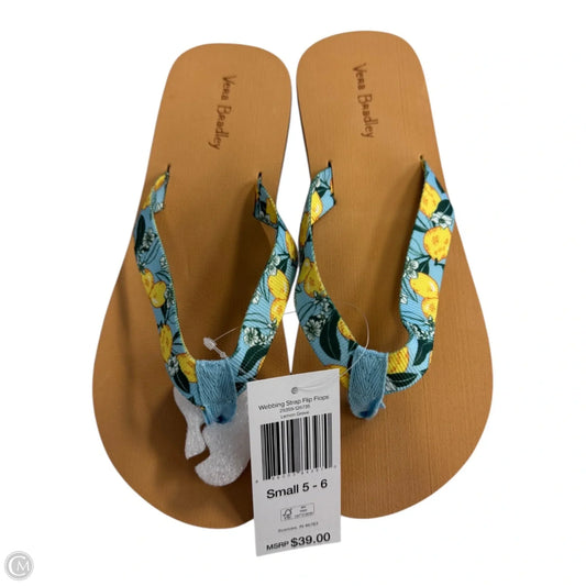 Sandals Flip Flops By Vera Bradley In Blue, Size: 9.5
