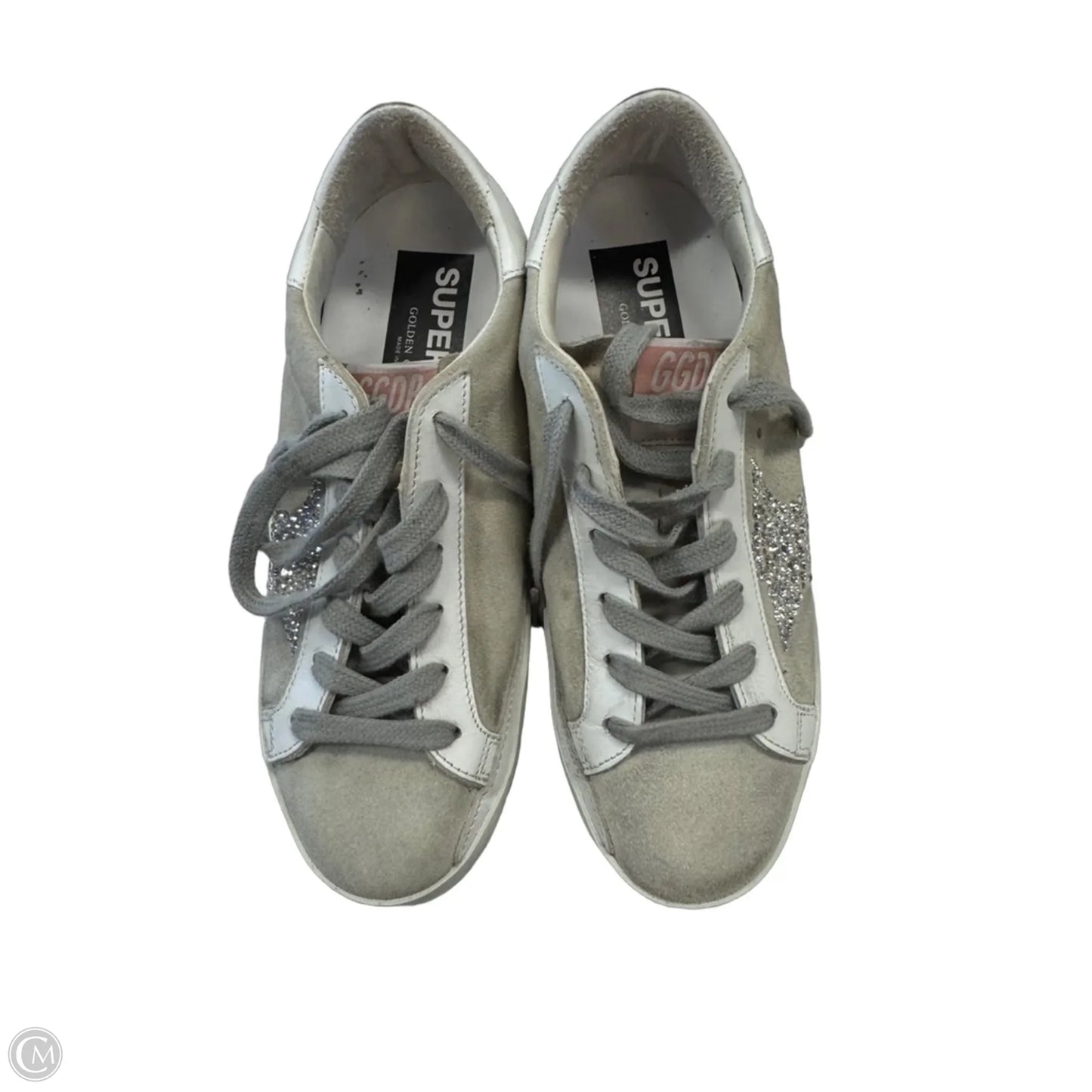Shoes Luxury Designer By Golden Goose In Cream, Size: 5