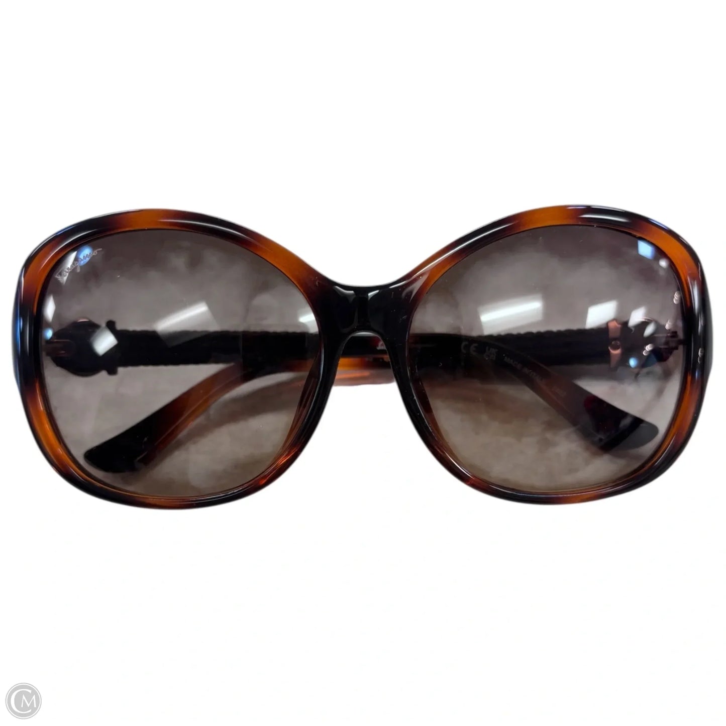 Sunglasses Luxury Designer By Ferragamo, Size: Medium