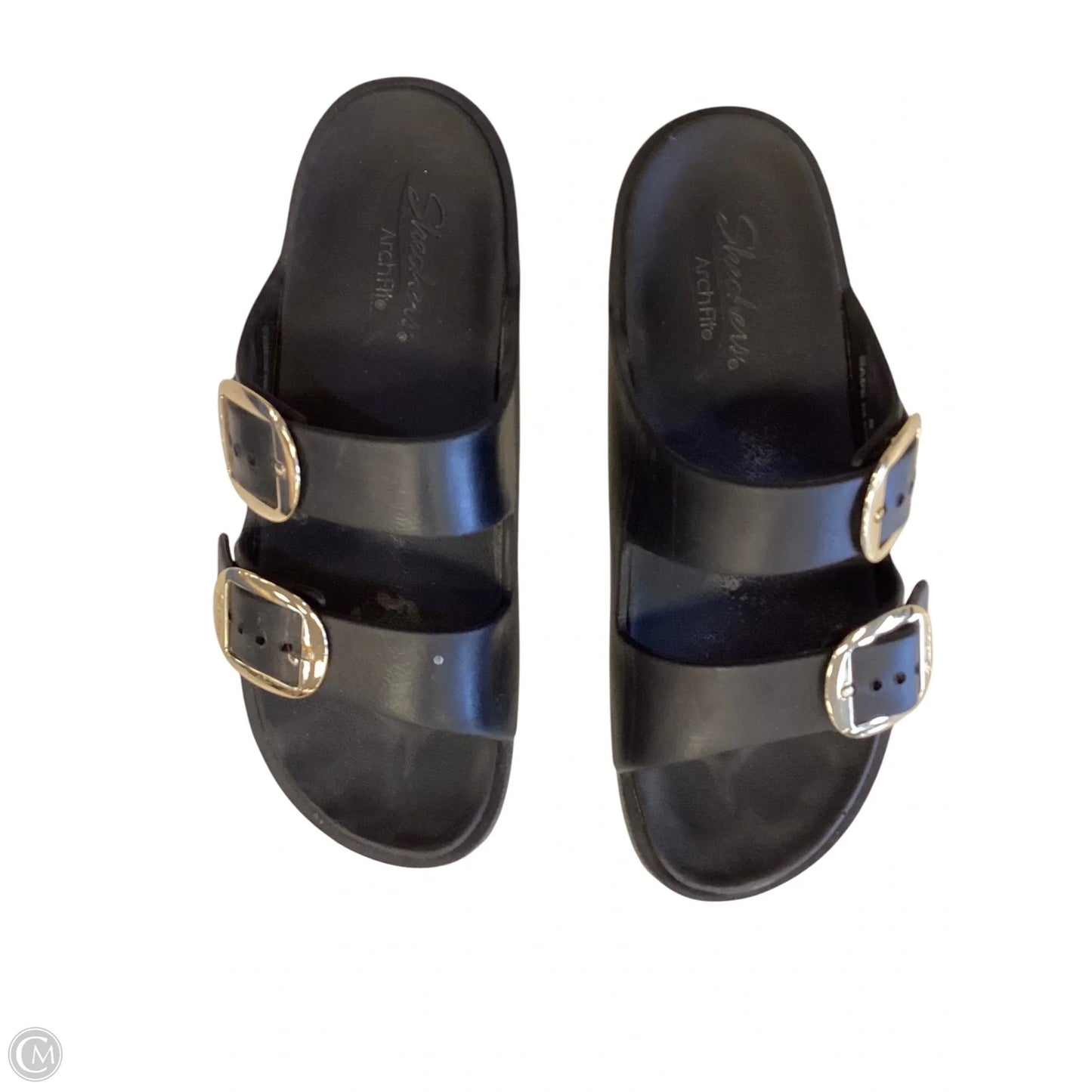 Sandals Flats By Skechers In Black, Size: 8