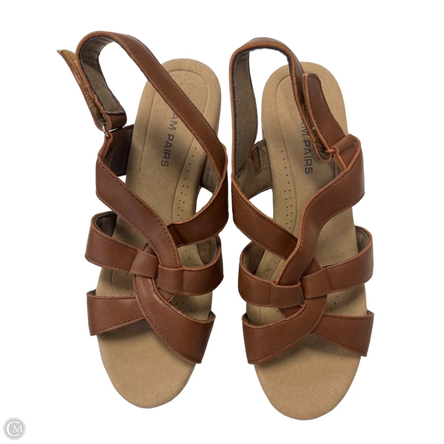 Sandals Heels Wedge By Dream Pairs In Brown, Size: 10