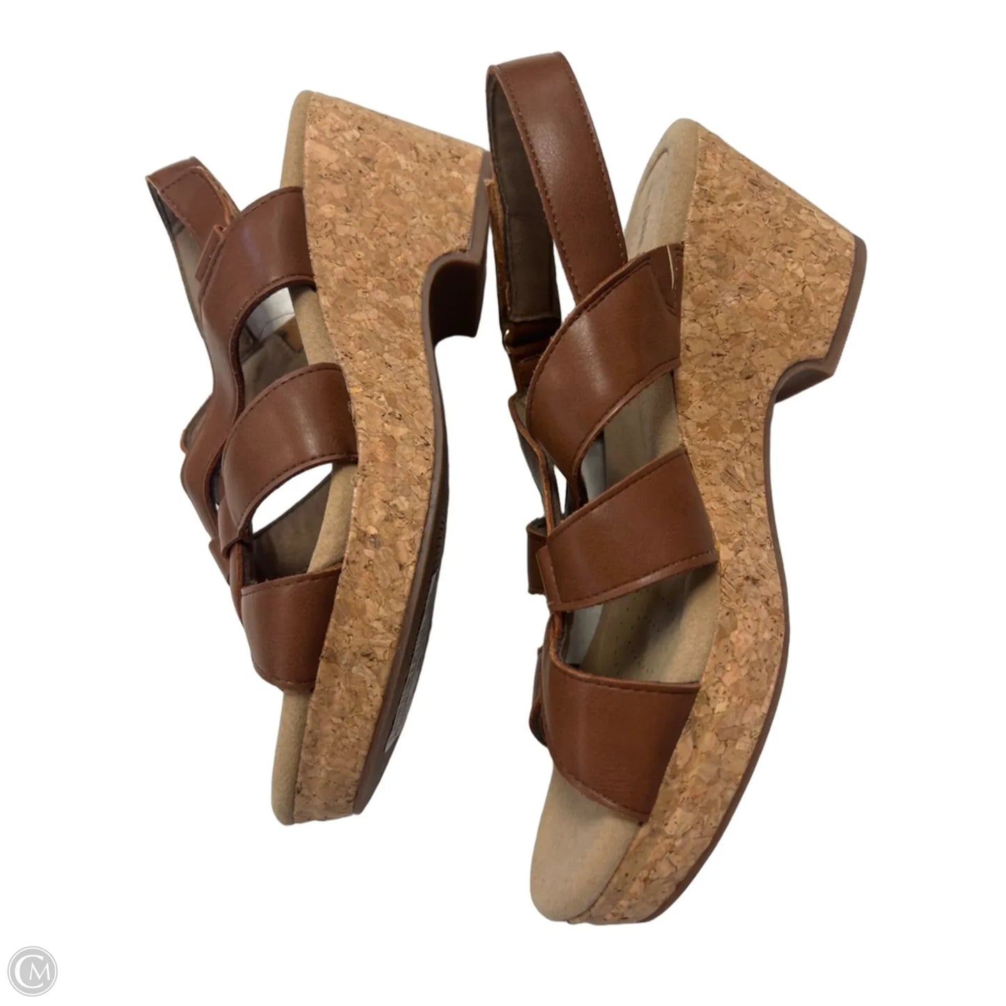 Sandals Heels Wedge By Dream Pairs In Brown, Size: 10
