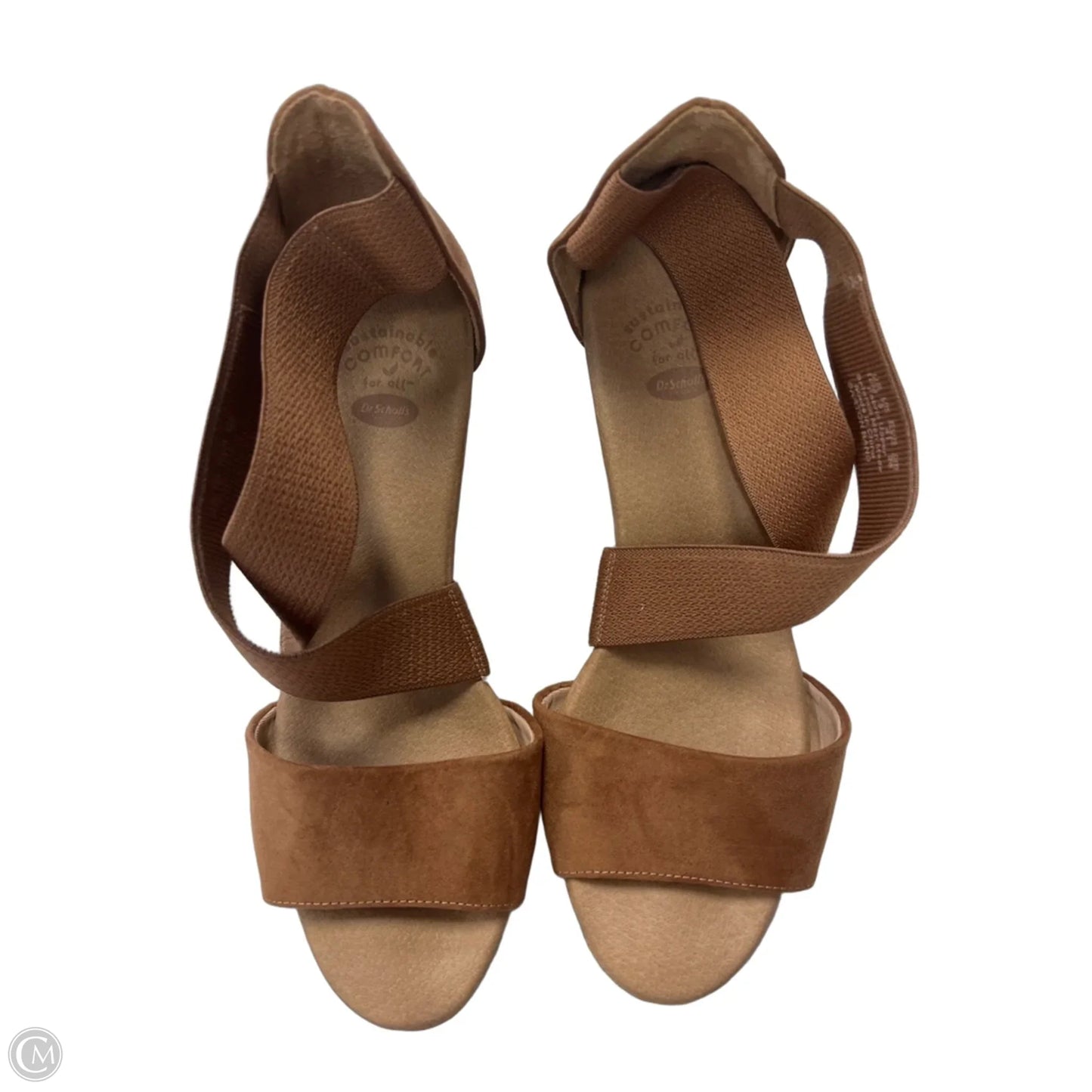 Sandals Heels Wedge By Dr Scholls In Brown, Size: 10