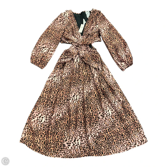 Dress Casual Maxi By Anthropologie In Animal Print, Size: S