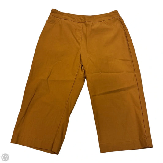 Capris By Clothes Mentor In Gold, Size: Petite Large
