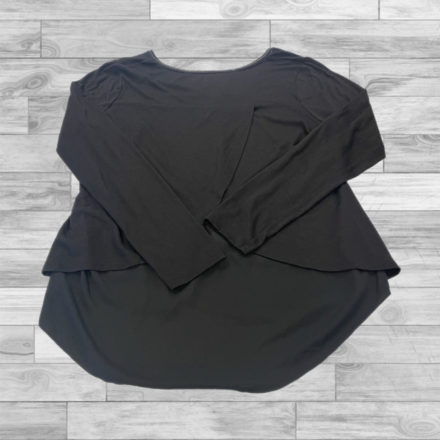 Top Long Sleeve By White House Black Market In Black, Size: Xl