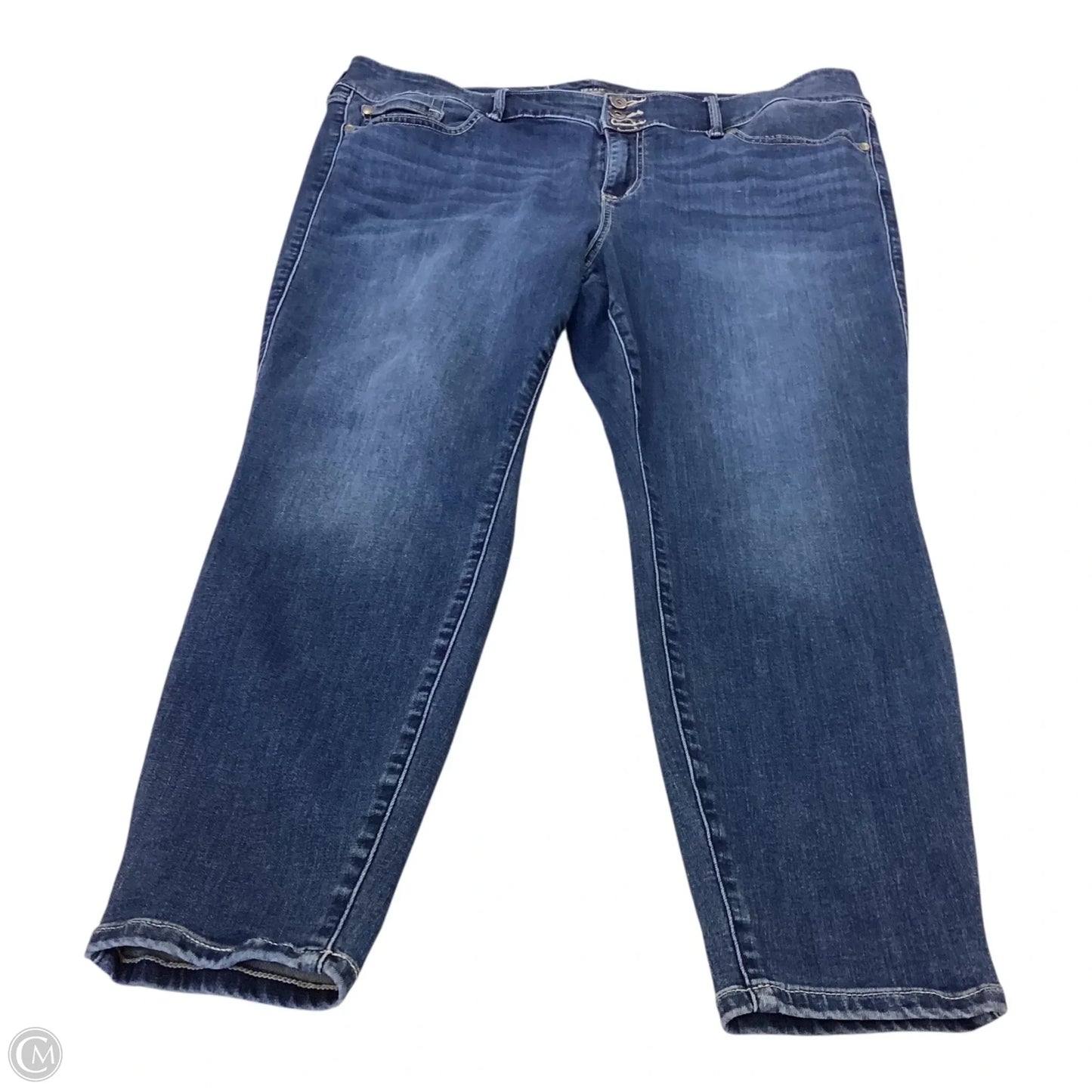 Jeans Cropped By Torrid In Blue, Size: 22