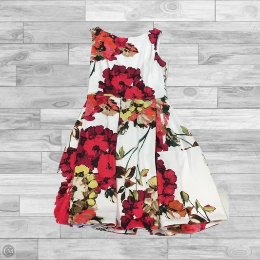 Dress Casual Midi By Roz And Ali In Floral Print, Size: 8