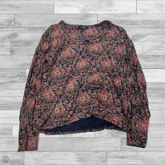 Top Long Sleeve By Lucky Brand In Brown, Size: S