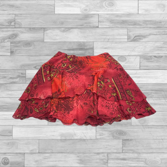 Skirt Mini & Short By Tribal In Orange, Size: 12