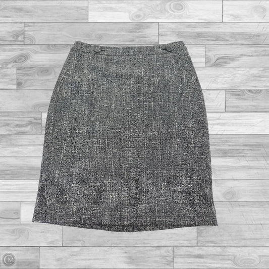 Skirt Mini & Short By Ann Taylor In Black & Cream, Size: 6
