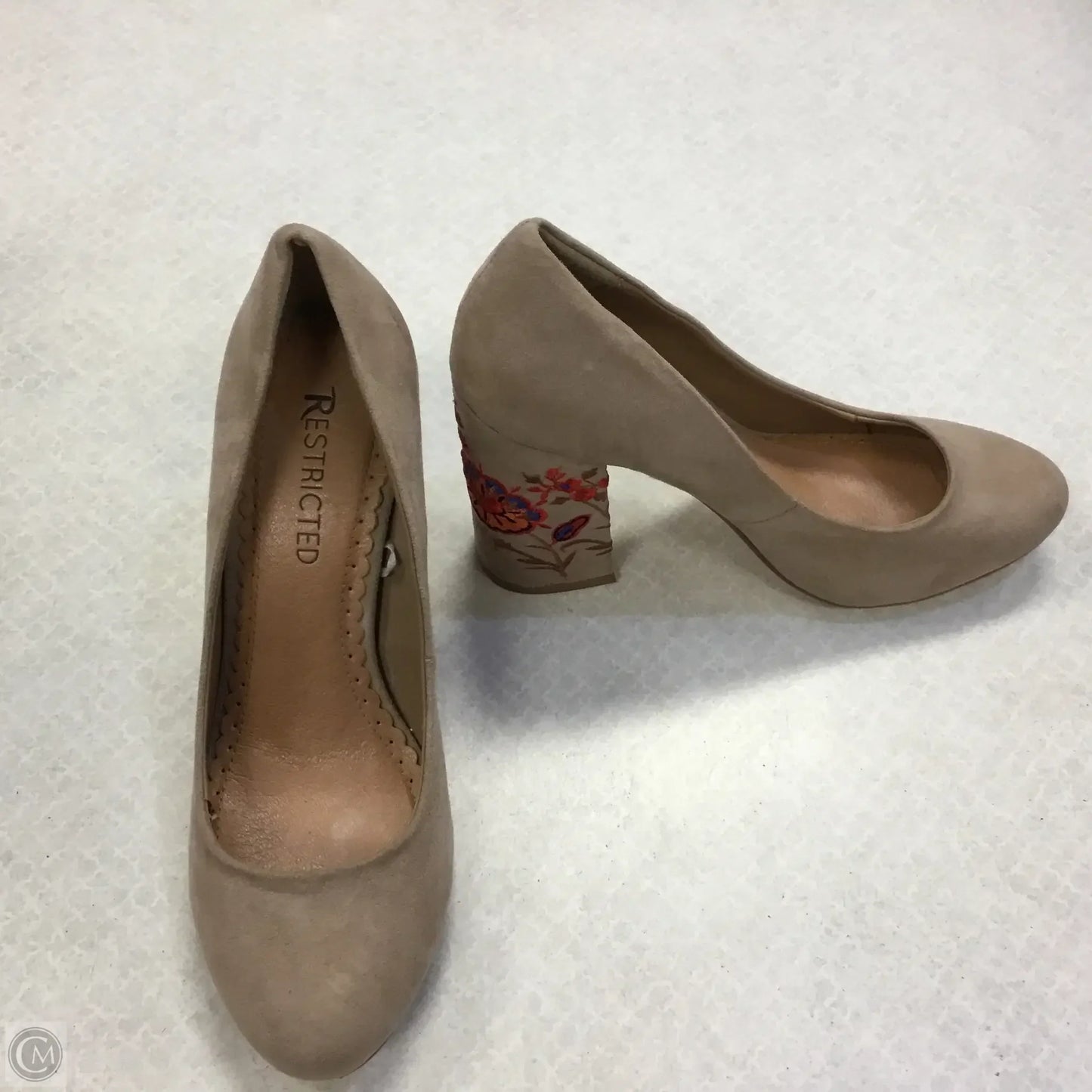 Shoes Heels Block By Restricted In Tan, Size: 7