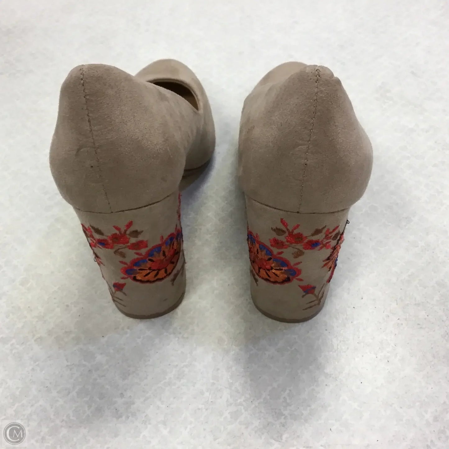 Shoes Heels Block By Restricted In Tan, Size: 7