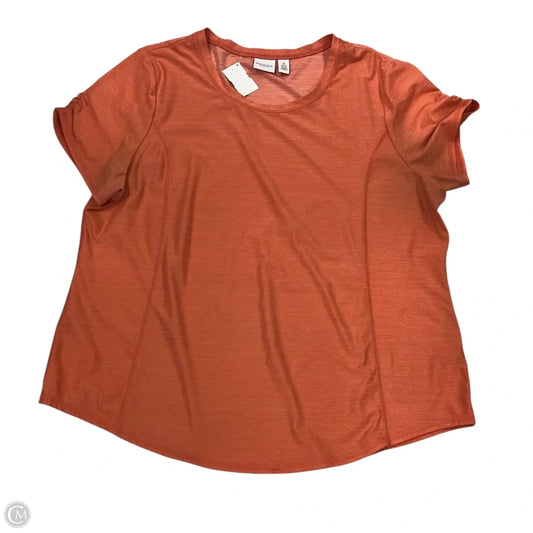 Top Short Sleeve By Chicos In Orange, Size: Xl