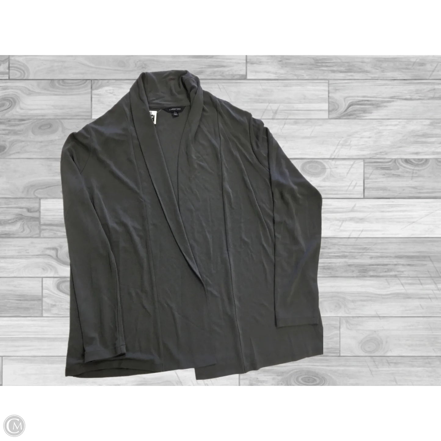 Cardigan By Lands End In Grey, Size: Xl