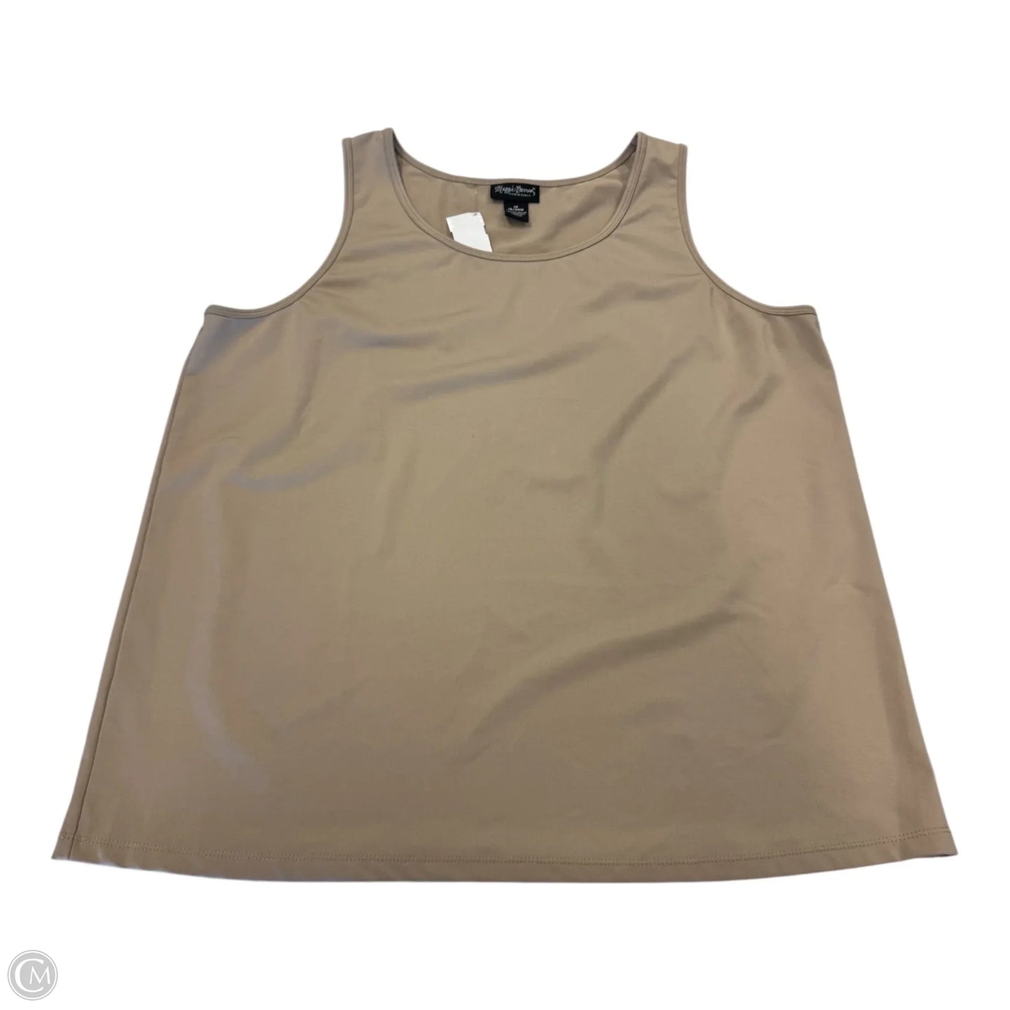 Tank Top By Maggie Barnes In Tan, Size: 1x