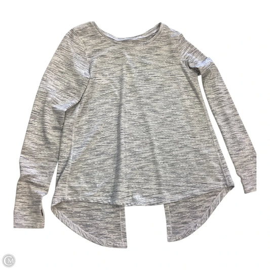 Top Long Sleeve By Zyia In Grey, Size: S