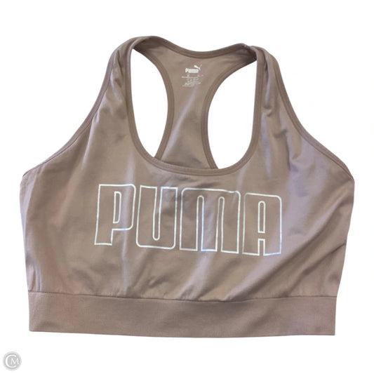 Athletic Bra By Puma In Tan, Size: 2x