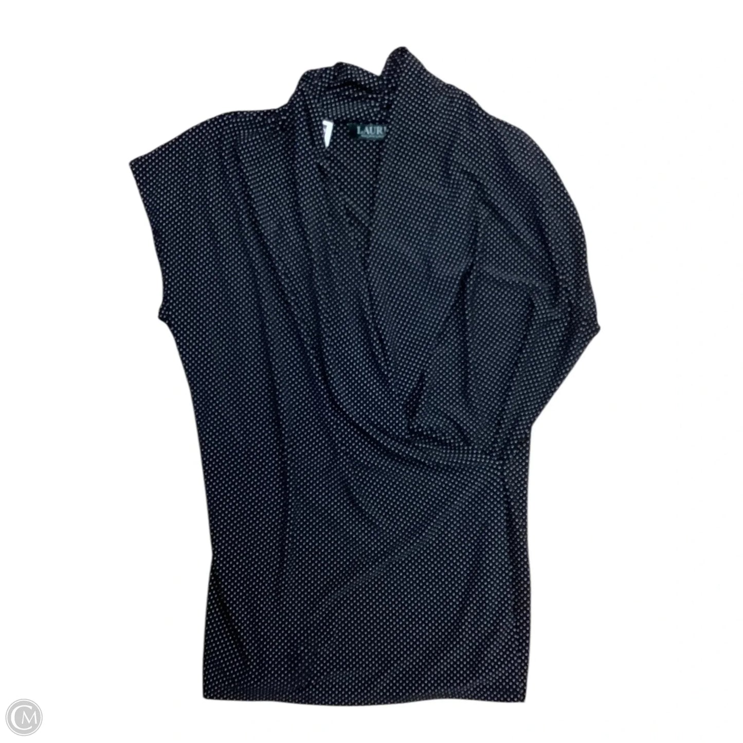 Top Sleeveless By Lauren By Ralph Lauren In Polkadot Pattern, Size: Mp