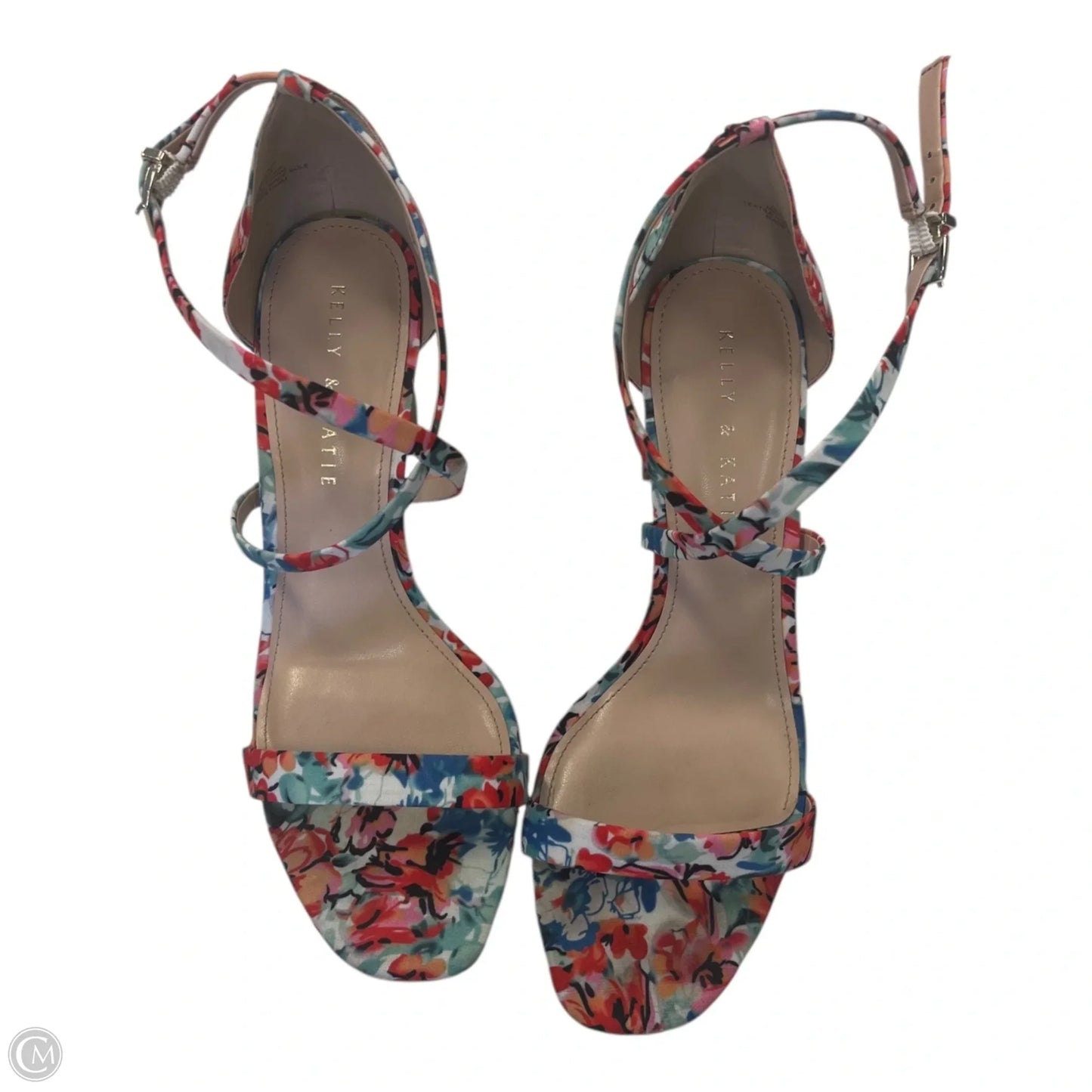 Sandals Heels Block By Kelly And Katie In Multi-colored, Size: 9