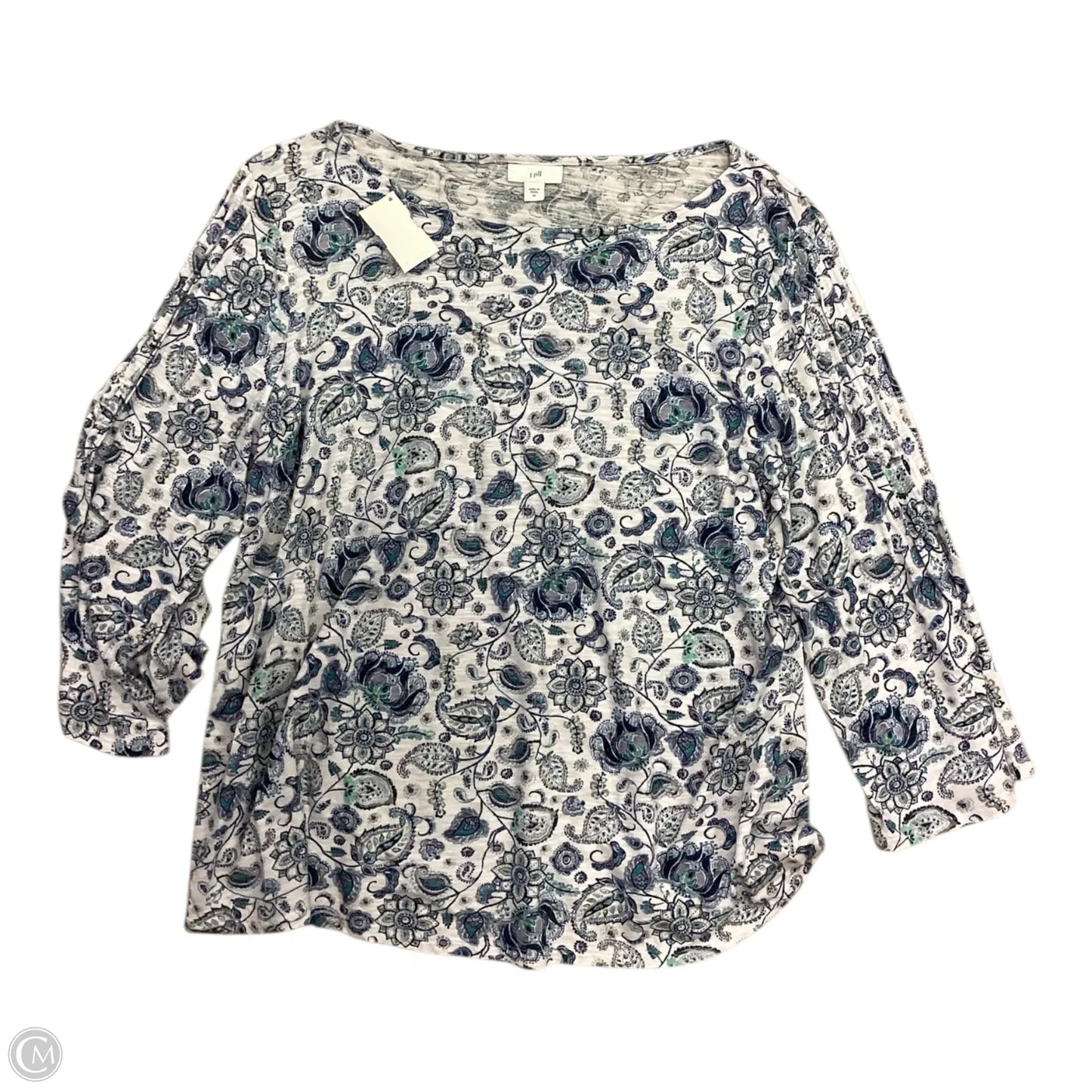 Top 3/4 Sleeve By J. Jill In Multi-colored, Size: M